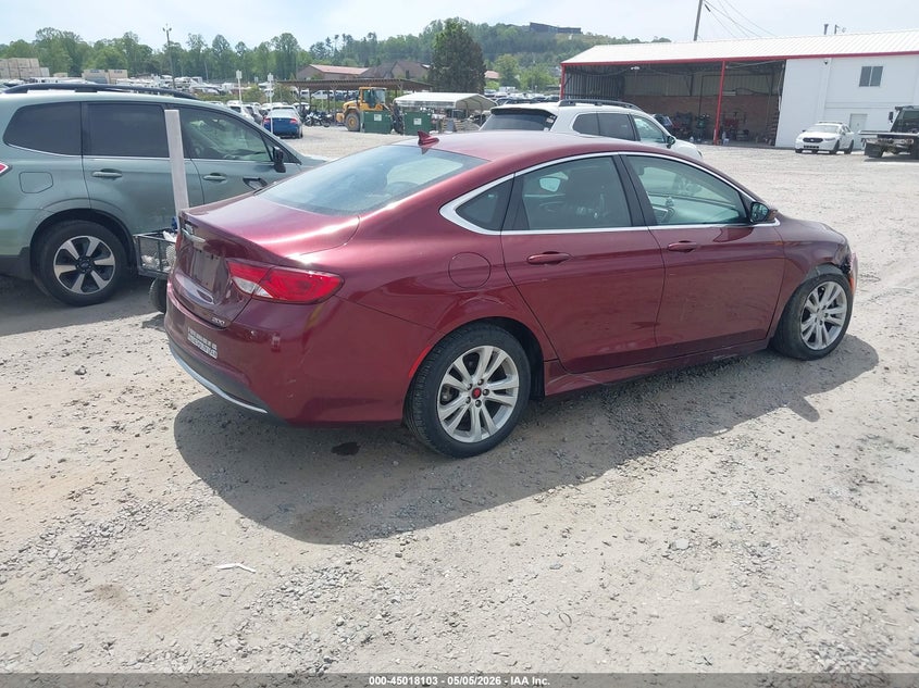 Vin: 1c3cccab5gn170409, lot: 45515586, chrysler 200 limited 20164