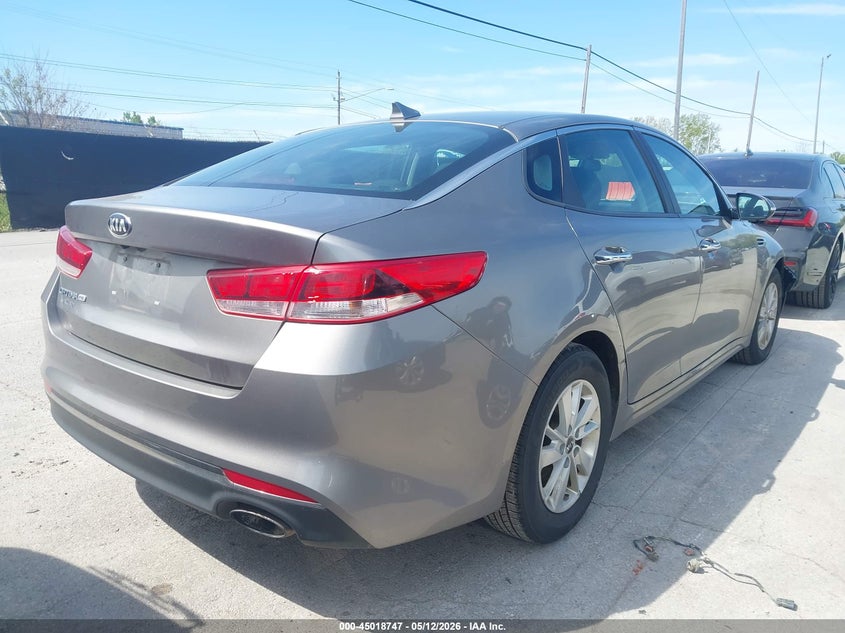 Vin: 5xxgt4l33jg182795, lot: 45516230, kia optima lx 20184