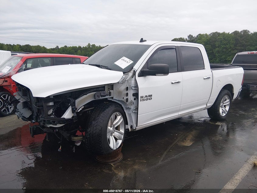 Vin: 3c6rr7lt2jg171784, lot: 45516250, ram 1500 big horn  4x4 5'7 box 20182