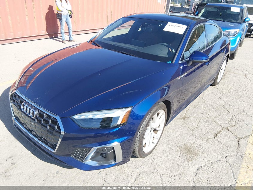 Vin: waudacf52pa062231, lot: 45516354, audi a5 sportback premium 45 tfsi s line quattro s tronic 20232