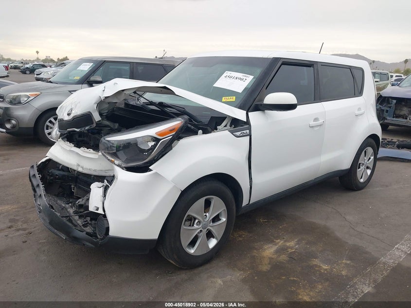 Vin: kndjn2a27g7324582, lot: 45516385, kia soul 20162