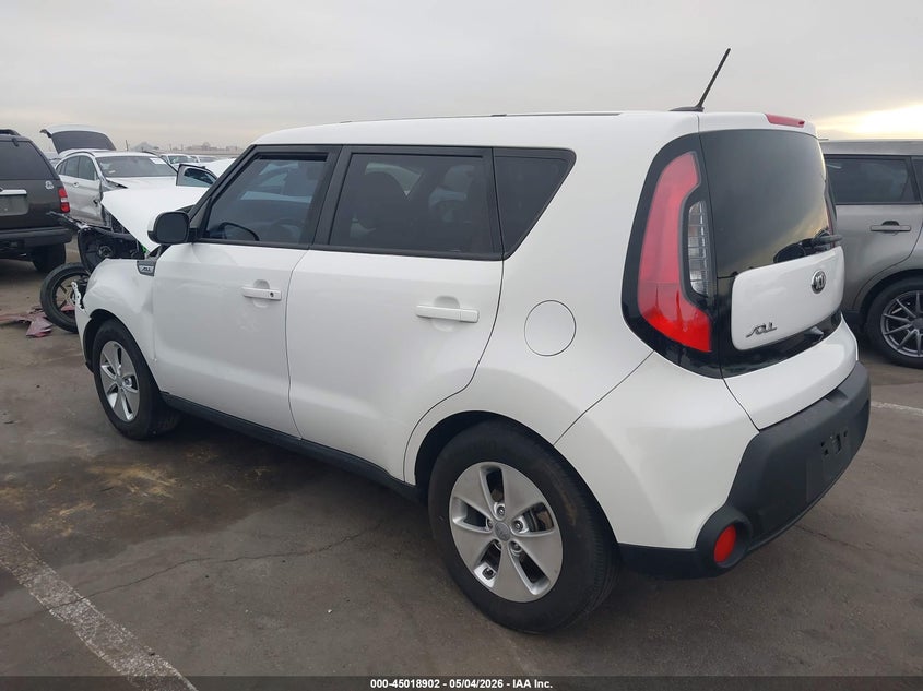 Vin: kndjn2a27g7324582, lot: 45516385, kia soul 20163