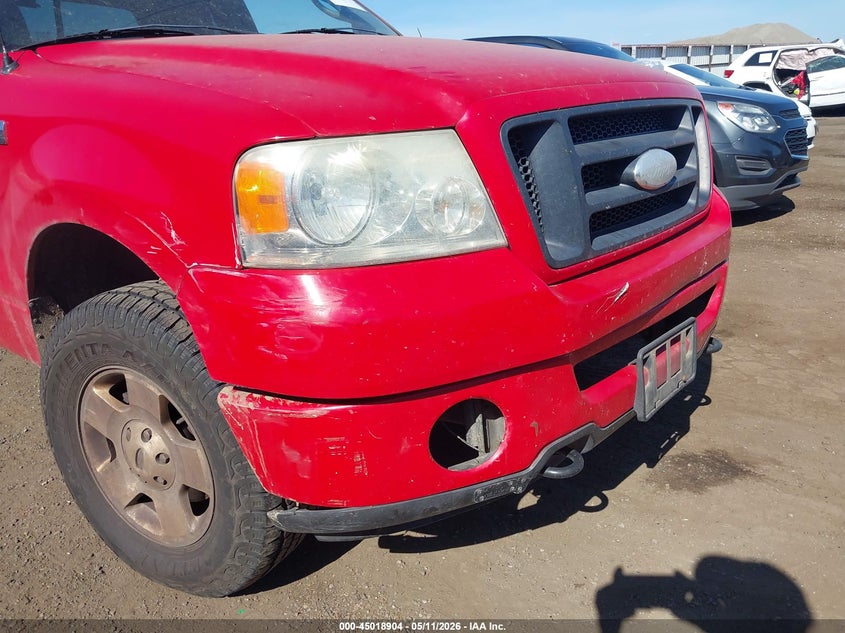 2006 Ford F-150 4.6 Stx/Xl/Xlt red Lot 111045018904 Vin 1FTRX14W16FB53290