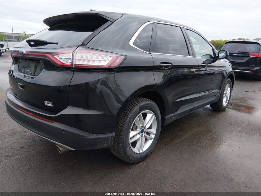 Vin: 2fmtk3j92fbb13618, lot: 45516628, ford edge sel 20154