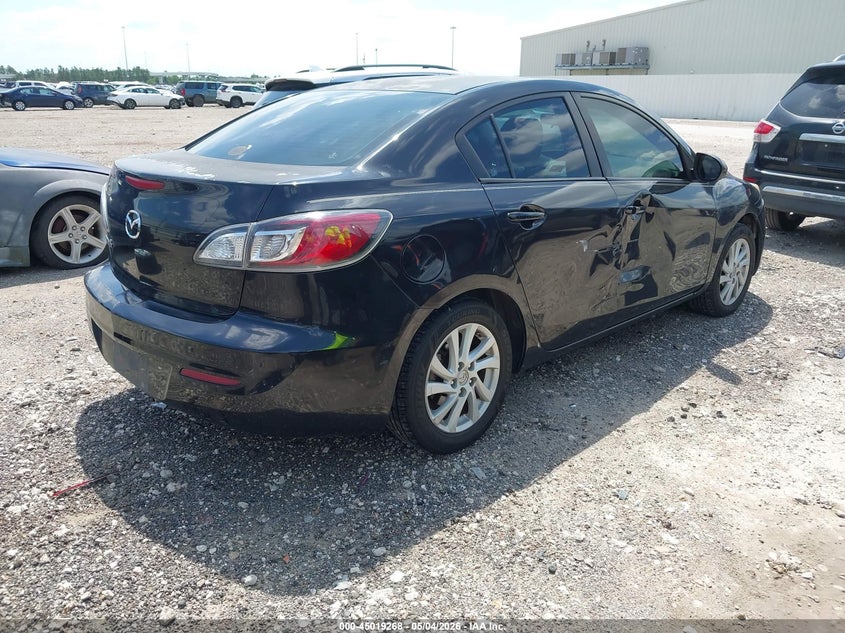 Vin: jm1bl1v74c1592173, lot: 45516751, mazda mazda3 i touring 20124