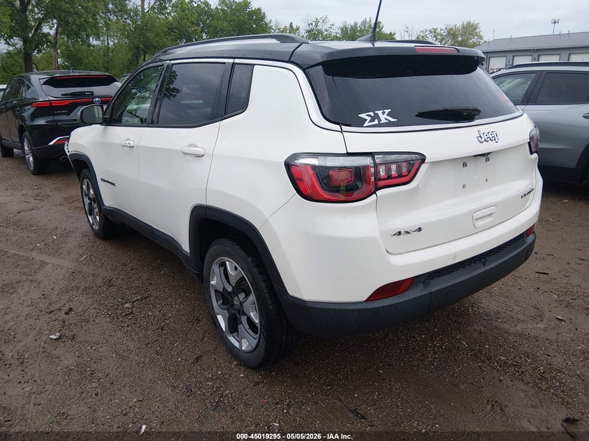 Vin: 3c4njdcb9jt483208, lot: 45516778, jeep compass limited 4x4 20183
