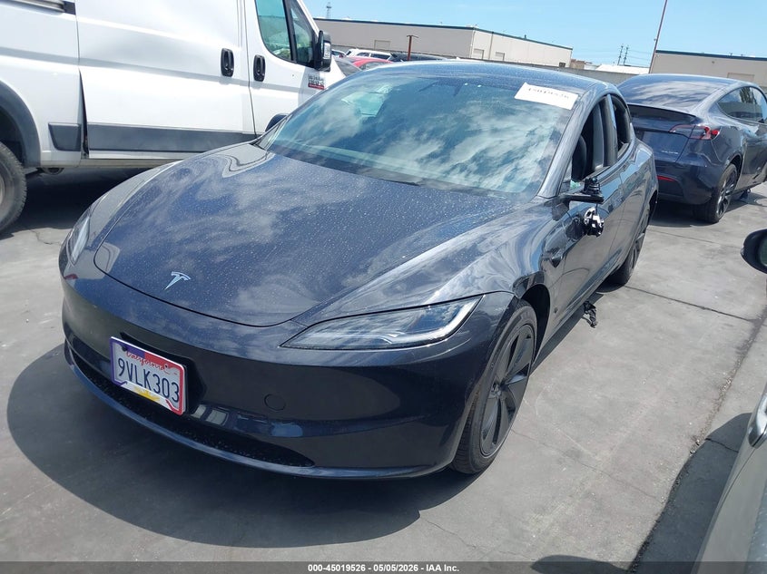 Vin: 5yj3e1ea4sf059319, lot: 45517009, tesla model 3 long range rear-wheel drive/standard rear-wheel drive 20252
