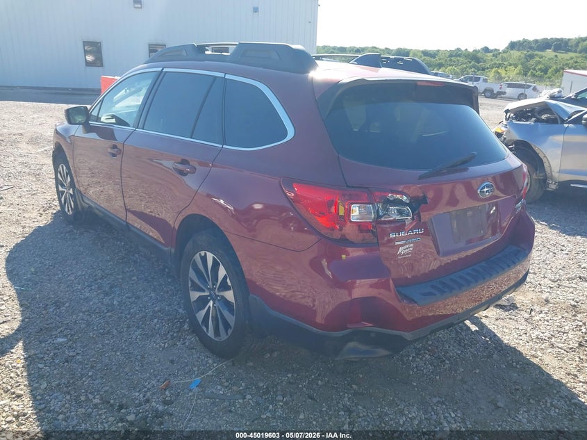 Vin: 4s4bsanc5h3262971, lot: 45517086, subaru outback 2.5i limited 20173