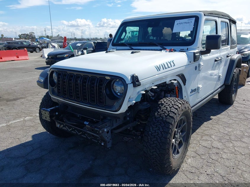 2024 Jeep Wrangler 4Xe Willys 4Xe VIN: 1C4RJXN62RW220809 Lot: 45019663