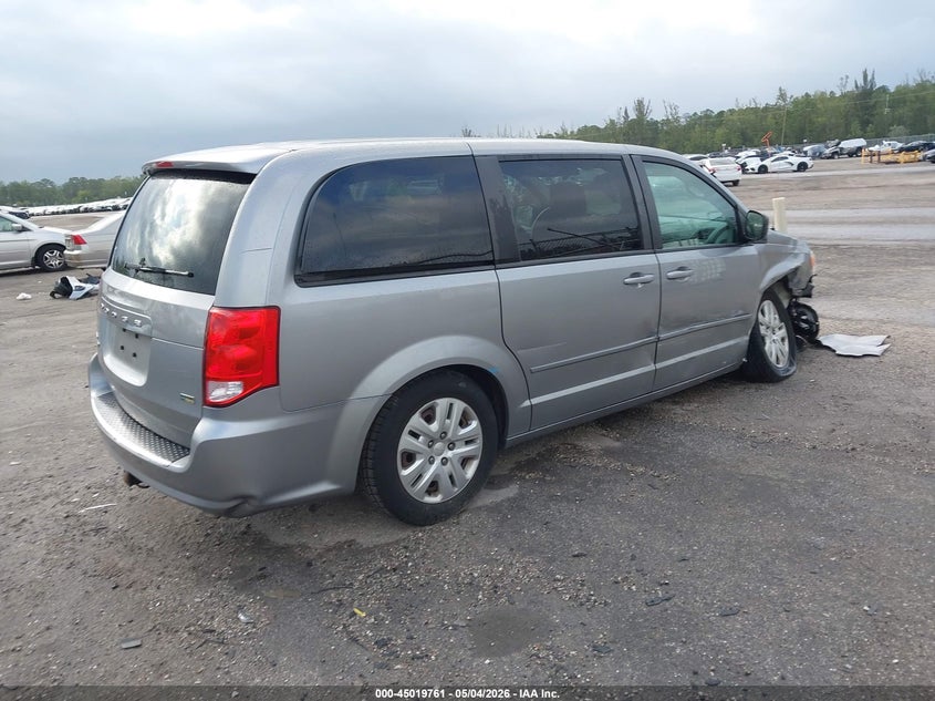 Vin: 2c4rdgbg7hr645583, lot: 45517244, dodge grand caravan se 20174