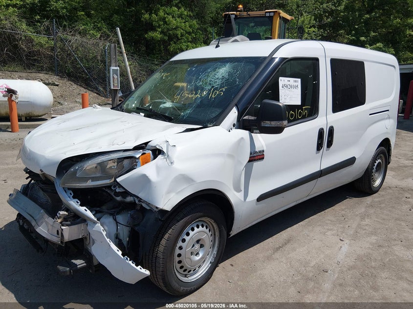 Vin: zfbhrfab6n6w30530, lot: 45517618, ram promaster city cargo van 20222