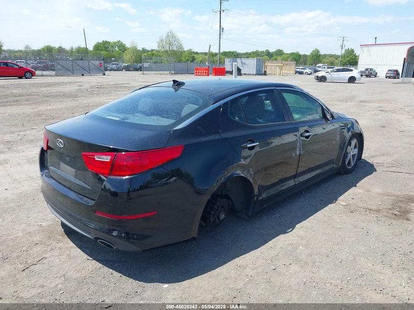 Vin: 5xxgm4a71eg348904, lot: 45517856, kia optima lx 20144