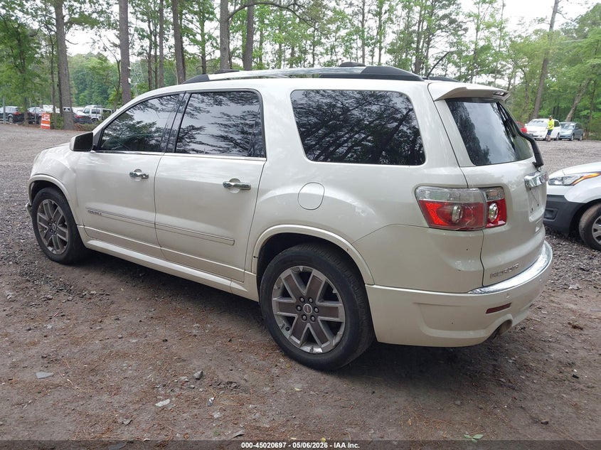 Vin: 1gkkvted1cj384090, lot: 45518211, gmc acadia denali 20123