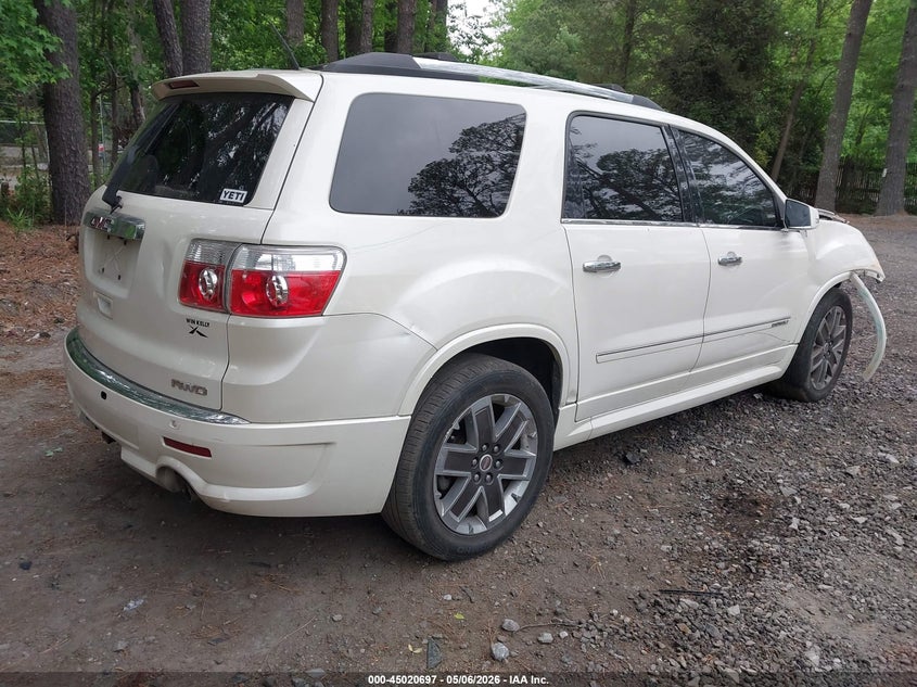 Vin: 1gkkvted1cj384090, lot: 45518211, gmc acadia denali 20124