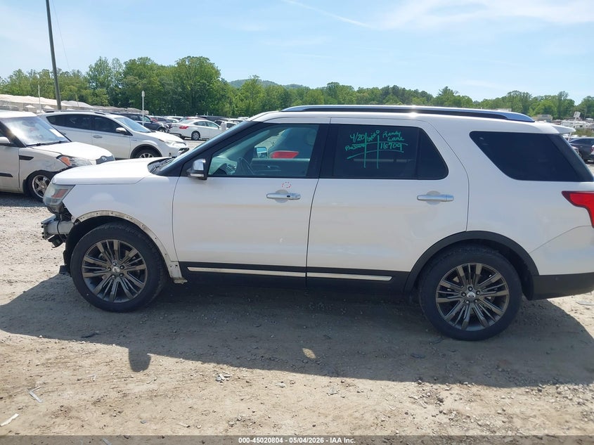 VIN 1FM5K8HT5HGC51141 2017 FORD EXPLORER PLATINUM