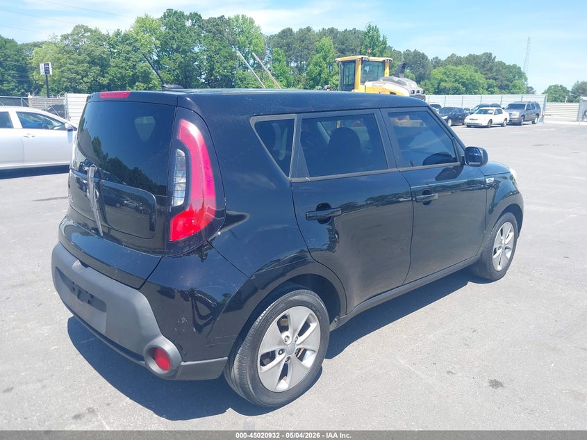 Vin: kndjn2a24f7770848, lot: 45518446, kia soul 20154