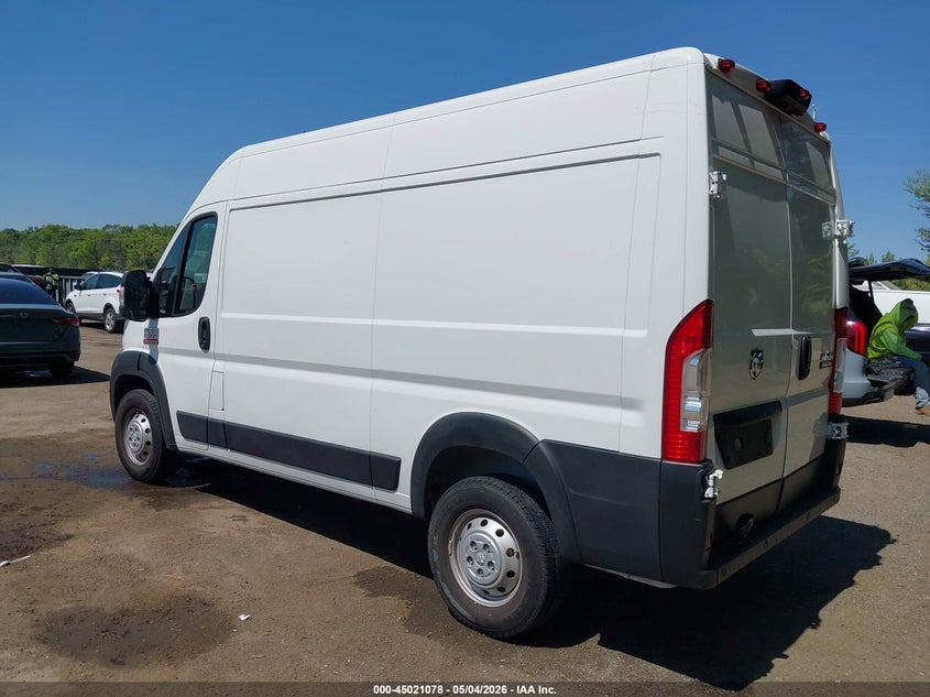 Vin: 3c6trvbg2ke562686, lot: 45518592, ram promaster 1500 high roof 136 wb 20193
