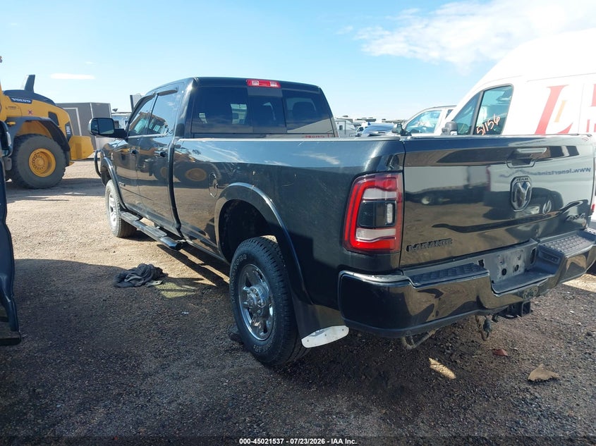 Vin: 3c6ur5kl6kg624550, lot: 45519051, ram 2500 laramie  4x4 8' box 20193