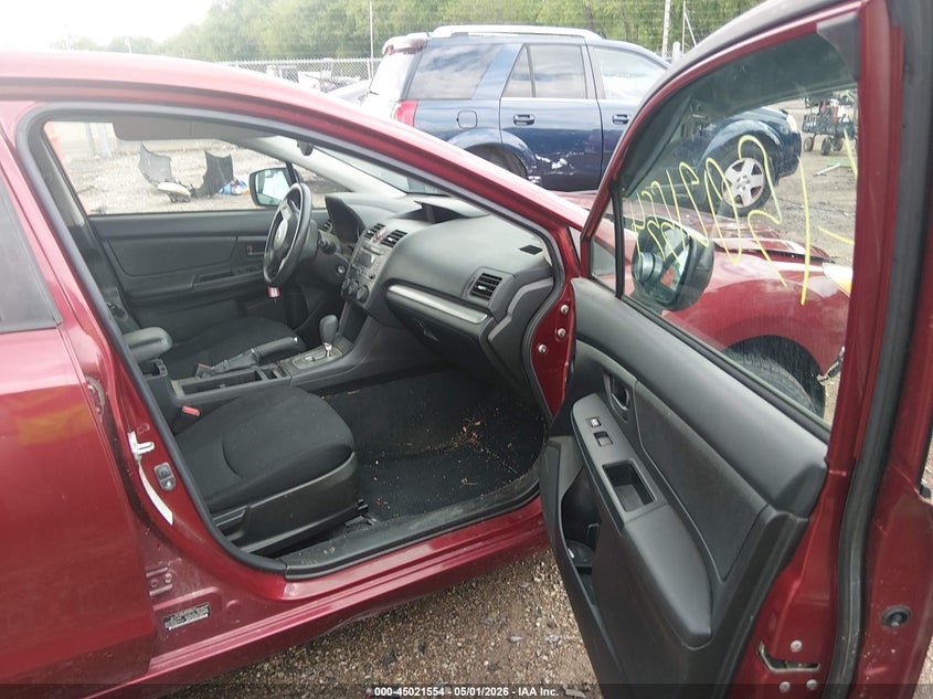 2012 Subaru Impreza 2.0 2.0i Red Lot 111045021554 Vin JF1GJAA69CH009361
