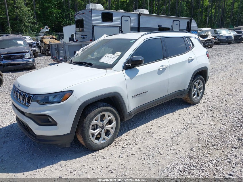 Vin: 3c4njdbnxst529528, lot: 45519353, jeep compass latitude 4x4 20252