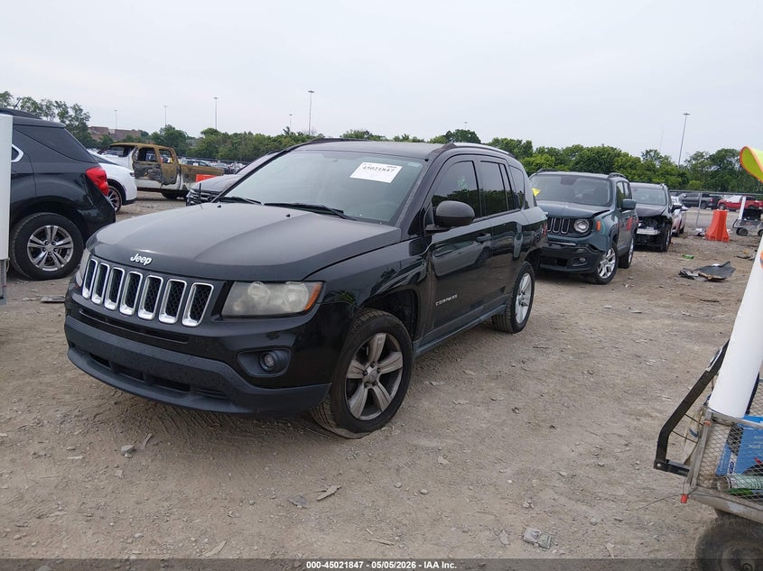 Vin: 1c4njcbb1ed862498, lot: 45519361, jeep compass sport 20142
