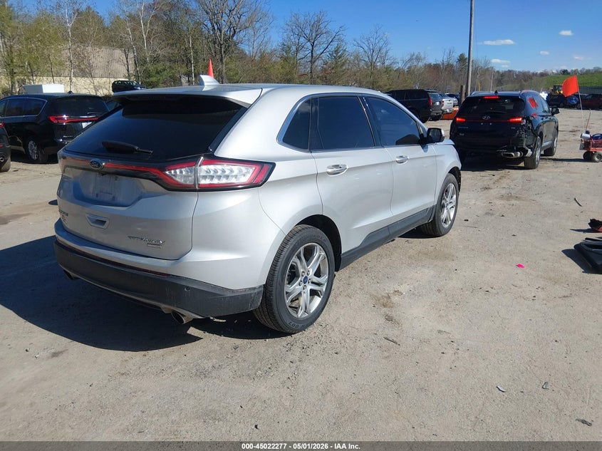 Vin: 2fmpk3k93hbb31693, lot: 45519791, ford edge titanium 20174
