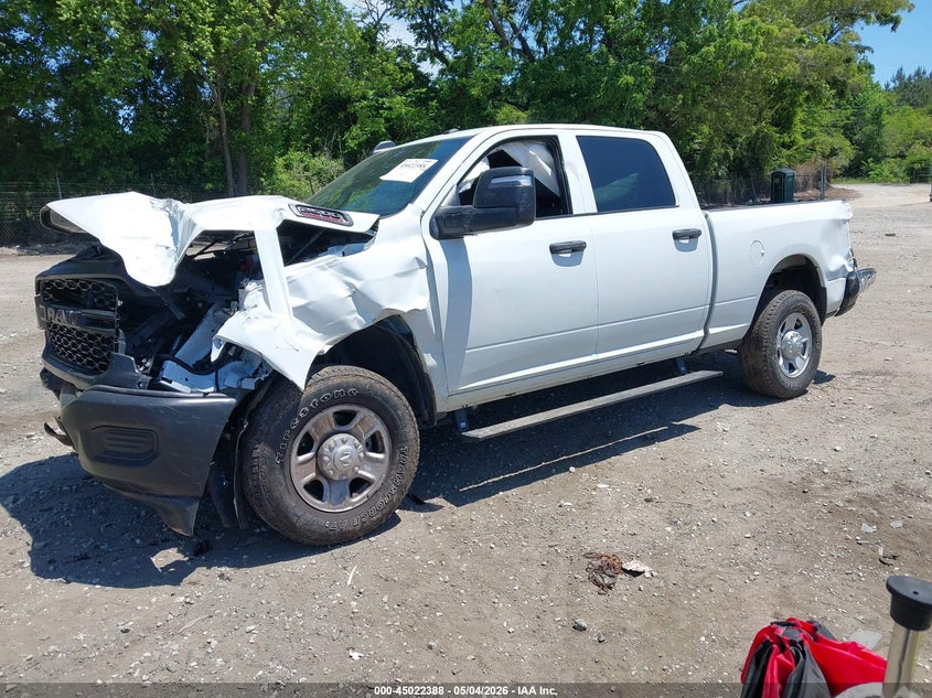 Vin: 3c6ur5cj8rg305500, lot: 45519902, ram 2500 tradesman  4x4 6'4 box 20242
