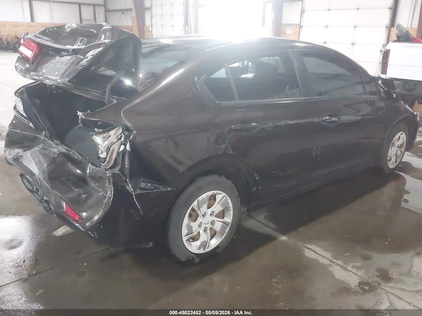 2014 HONDA CIVIC SEDAN 1.8L I-4 VVT, 143HP
