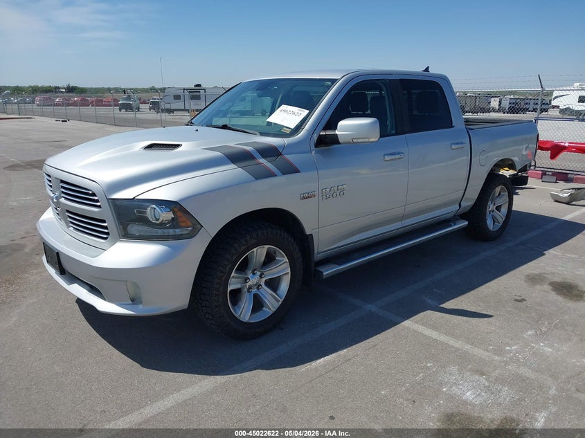 Vin: 1c6rr7mt6fs787132, lot: 45520136, ram 1500 sport 20152