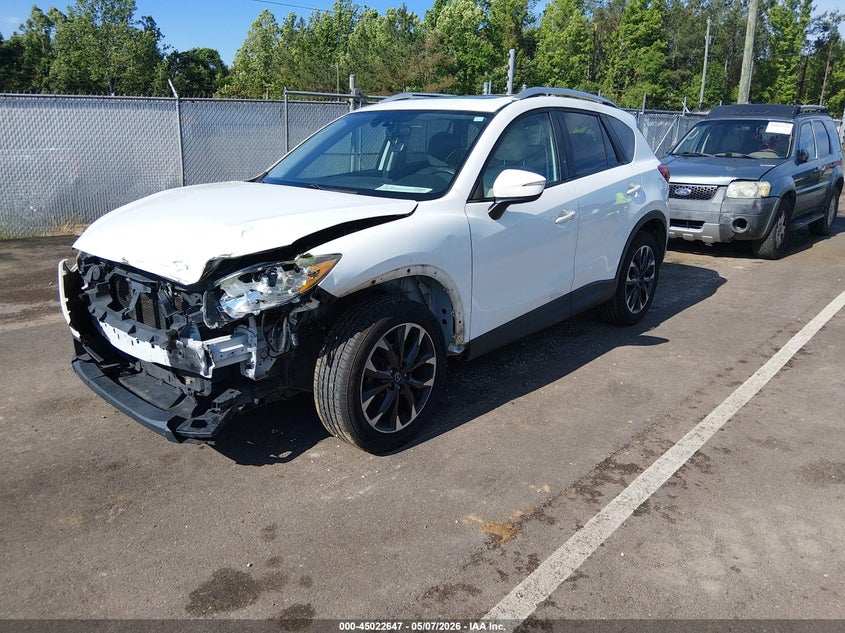 Vin: jm3ke2dy8g0607707, lot: 45520161, mazda cx-5 grand touring 20162