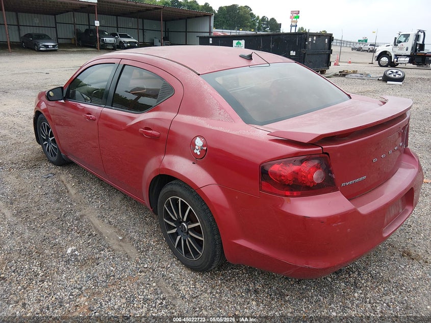 Vin: 1c3cdzcb6en144590, lot: 45520237, dodge avenger sxt 20143