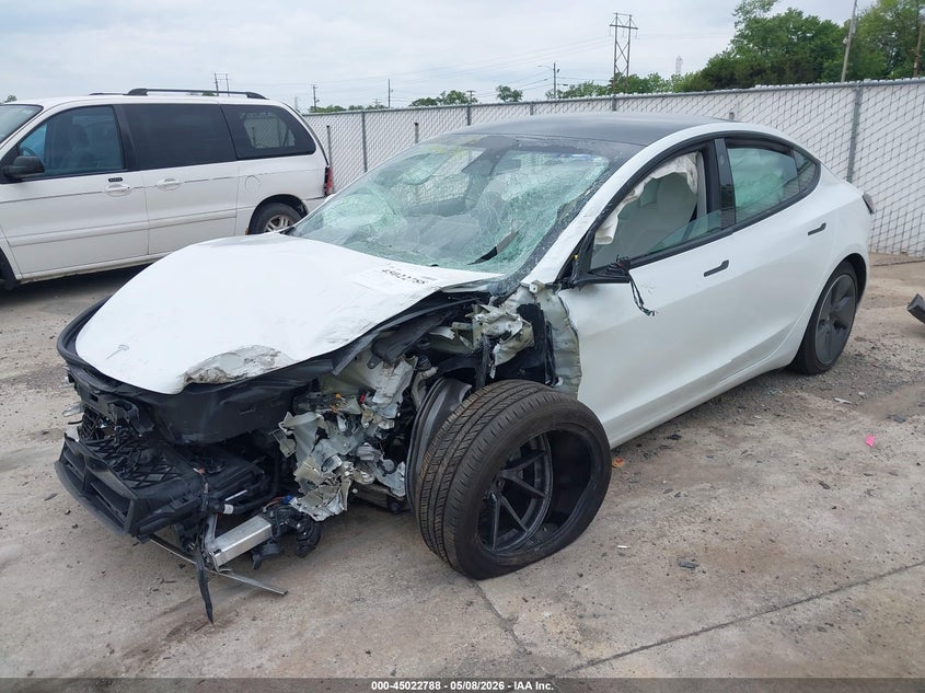 Vin: 5yj3e1eb0nf344709, lot: 45520302, tesla model 3 long range dual motor all-wheel drive 20222