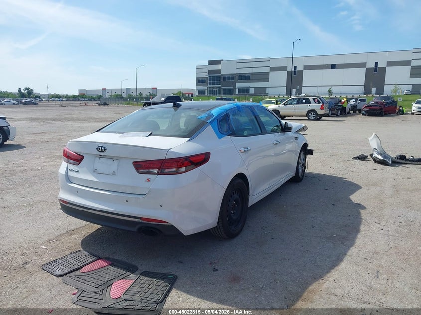 Vin: 5xxgt4l39jg243552, lot: 45520329, kia optima s 20184