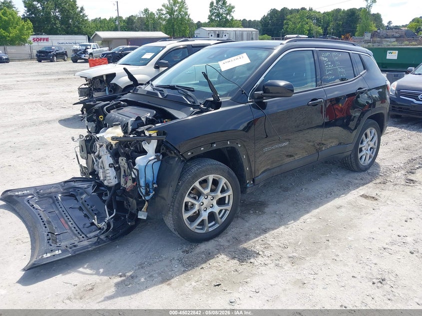 Vin: 3c4njdfb8nt183788, lot: 45520356, jeep compass latitude lux 4x4 20222