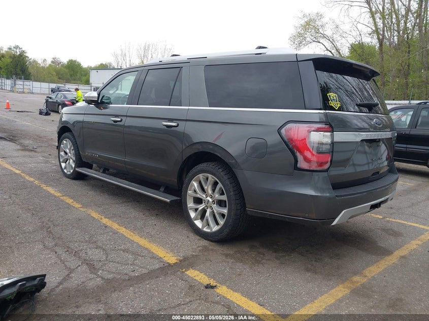 Vin: 1fmjk1mt6jea33416, lot: 45520407, ford expedition max platinum 20183