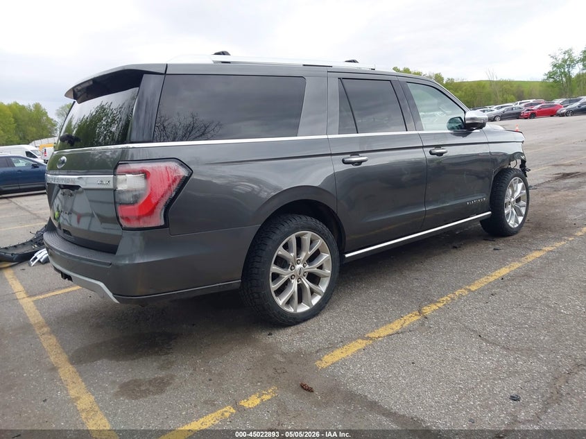 Vin: 1fmjk1mt6jea33416, lot: 45520407, ford expedition max platinum 20184