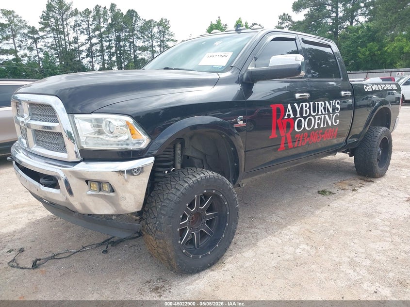 Vin: 3c6ur5gl6gg362013, lot: 45520414, ram 2500 laramie longhorn 20162