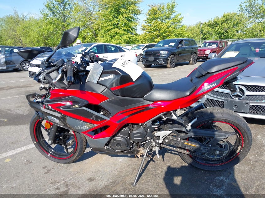 2025 Kawasaki Ex500 VIN: ML5EXGG15SDA50023 Lot: 45022958