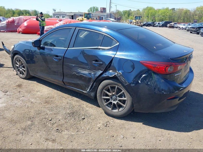 Vin: jm1bm1v78g1300138, lot: 45520669, mazda mazda3 i touring 20163