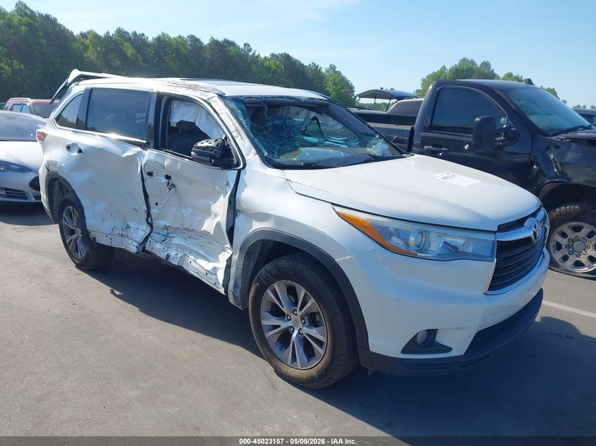 Vin: 5tdkkrfh8fs051434, lot: 45520671, toyota highlander xle v6 2015 img_1