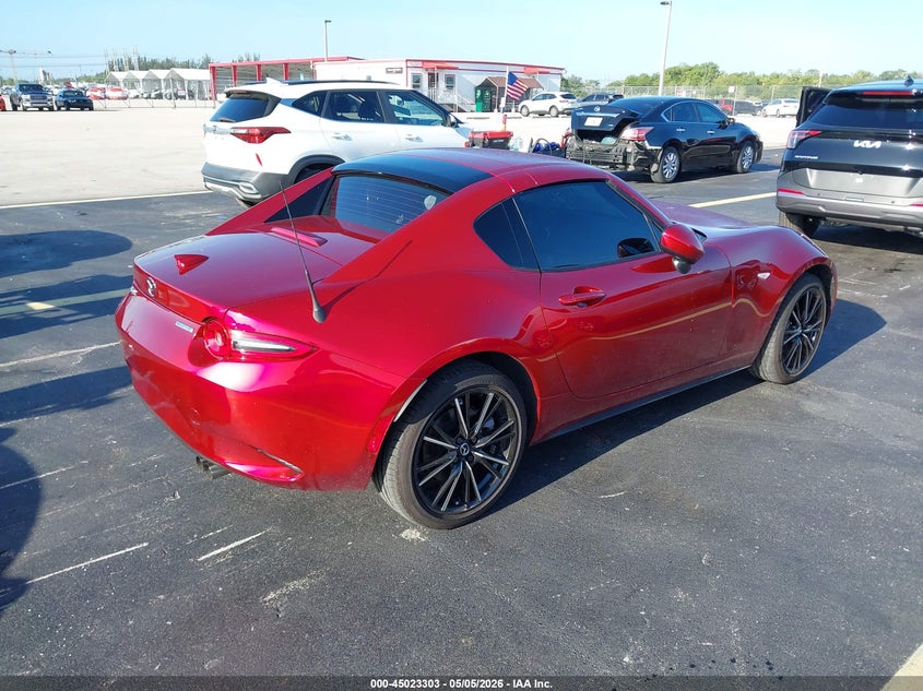 Vin: jm1ndam75s0660741, lot: 45520817, mazda mx-5 miata rf grand touring 20254