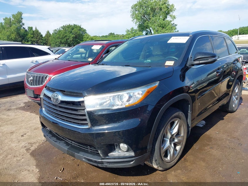 Vin: 5tddkrfh7gs328763, lot: 45521239, toyota highlander limited platinum v6 20162