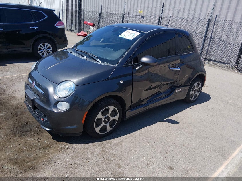 Vin: 3c3cffge3ht567855, lot: 45521306, fiat 500e battery electric 20172