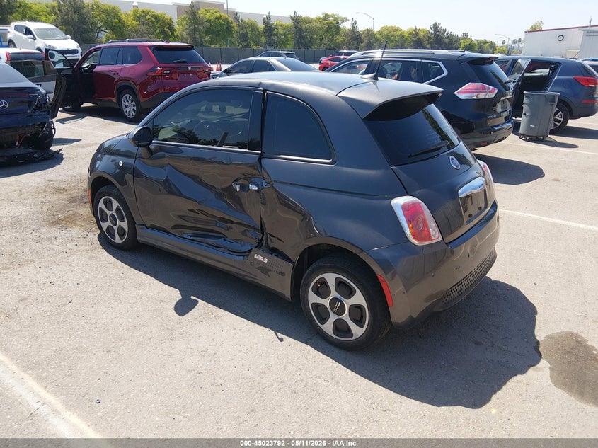 Vin: 3c3cffge3ht567855, lot: 45521306, fiat 500e battery electric 20173