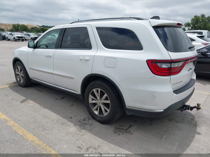 Vin: 1c4rdhdg0gc336516, lot: 45521385, dodge durango limited 20163