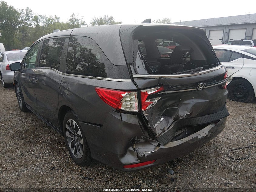Vin: 5fnrl6h73nb065288, lot: 45521416, honda odyssey ex-l 20223