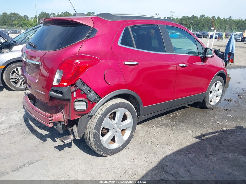 Vin: kl4cjbsb7fb237824, lot: 45521427, buick encore convenience 20154