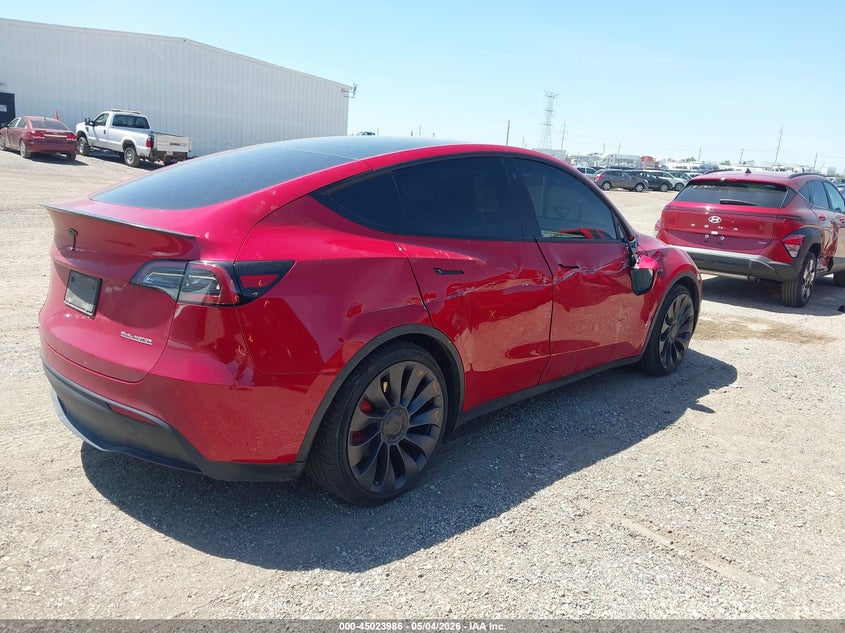 Vin: 7saygdef5nf563706, lot: 45521500, tesla model y performance dual motor all-wheel drive 20224