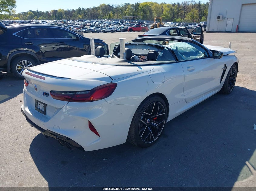 Vin: wbsdz0c00pcl65637, lot: 45521605, bmw m8 cabriolet competition 20234