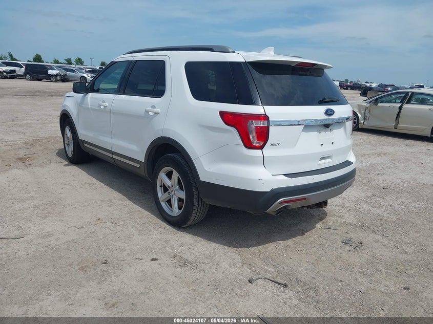 Vin: 1fm5k8d86ggb66759, lot: 45521621, ford explorer xlt 20163